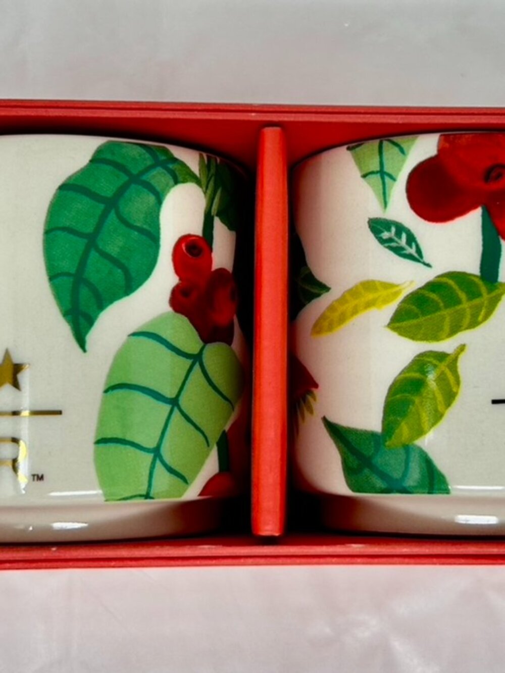 Starbucks Reserve 2018 Flora & Fauna Espresso Cups Set of 2 – 3 oz Demitasse Mug